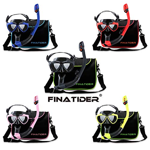 image for FinaTider Snorkel Mask - Impact Resistant Tempered Glass Diving Mask P