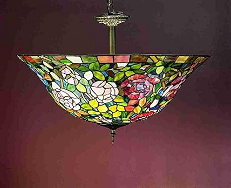 Meyda Tiffany 31123 Rosebush Semi Flush Mount Light Fixture