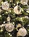 SLEETLY 28pk White Silver Christmas Ball Ornaments for Tree Decorations - Holiday Xmas Shatterproof Plastic Balls, Icicles and Snowflakes Ornament Set