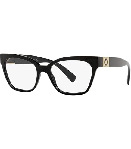 Versace VE 3329B GB1 Black Plastic Square Eyeglasses 54mm Amazon.com: Versace VE 3329B GB1 Black Plastic Square  main image 4