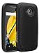 Moto E (2nd Gen) Case, LK [Shock Absorption] Hybrid Dual Layer Armor Defender Protective Case Cover for Motorola Moto E (2nd Generation) (Black)