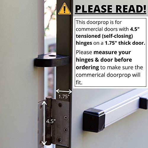 Doorprop Commercial Door Stop Patented Design Door Wedge Ideal for Hotels, Hospitals, Schools