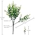 Artificial Plants Eucalyptus Leaves Bushes Fake Greenery Shrubs for Home Indoor Outdoor Grass Decor Green 4pcs 14