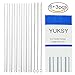 Premium Straight Glass Straws Set - 6+3 Pack, 9