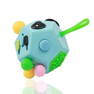Buy Wczc 12 Side Fidget Cube Fidget Toys Cube Relief Stress And Anxiety Depression Anti For Kids And Adults With Add Adhd Ocd Autism Blue Normal Online In Uzbekistan B08pcfq2y9
