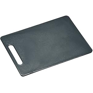 Kesper Snijplank van PE-kunststof in grijs, 34 x 24 x 0,6 cm