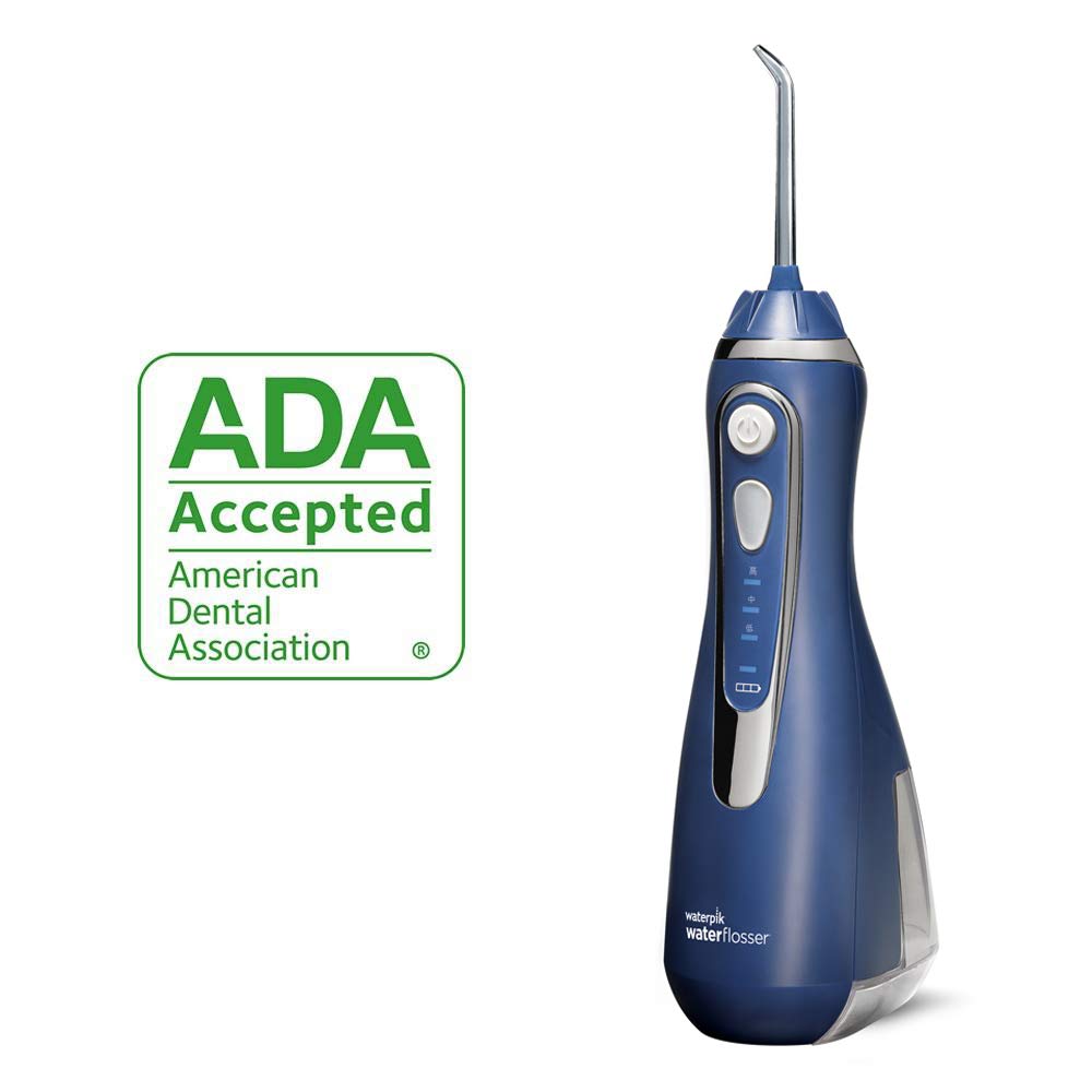 Waterpik Cordless Water Flosser Rechargeable Portable Oral Irrigator For Travel Home Cordless Advanced Wp 563 Classic Blue