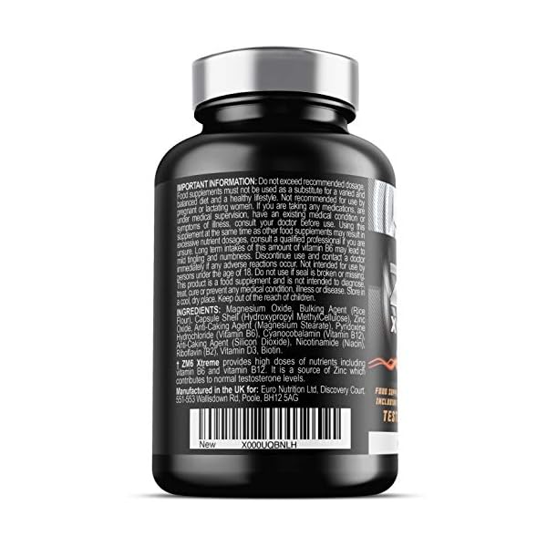 ZM6-Xtreme-High-Strength-Zinc-Magnesium-which-support-normal-Testosterone-Levels-the-Immune-System-and-Muscle-Function-also-features-Vitamin-D-180-Vegetarian-Capsules ZM6 - High Strength Zinc Magnesium Supplement - Zinc and Magnesium Tablets for Normal Muscle Function - Zinc Magnesium…