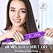 Steam Hair Straightener Dularf Professional Ceramic Tourmaline Ionic Ceramic Tourmaline Ionic Flat Iron Straightens & Curls with Adjustable Temp Travel Size (Purple)