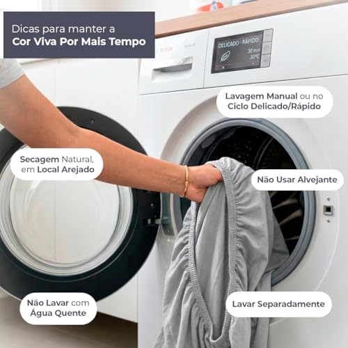 Decolab Jogo de Lençol Malha 100% Algodão Extra Macio - Roupa De Cama Antiácaro, Inclui Lençol Com Elástico (Forro) E Fronhas (Cinza-escuro, Solteiro Completo)