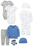 Simple Joys by Carter's Baby Boys' 8-Piece Gift Set, Blue Cars, 24 Months