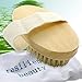 BODY BRUSH for Skin Cleansing - Natural Organic Bristles & Pouch for Travel | Radiant Glowing Healthy Look | SCRUB & EXFOLIATE for Better Health and Beauty | Bath or Shower | Wet & Dry | 2 for 1 SALE!