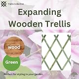 Garden Mile Sage Green Wooden Trellis 180x30cm Heavy Duty Climbing Plant Support view 6