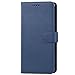 Abacus24-7 Samsung Galaxy Note 8 Case, Leather Wallet with Flip Cover, Credit Card Pockets and Stand, Blue