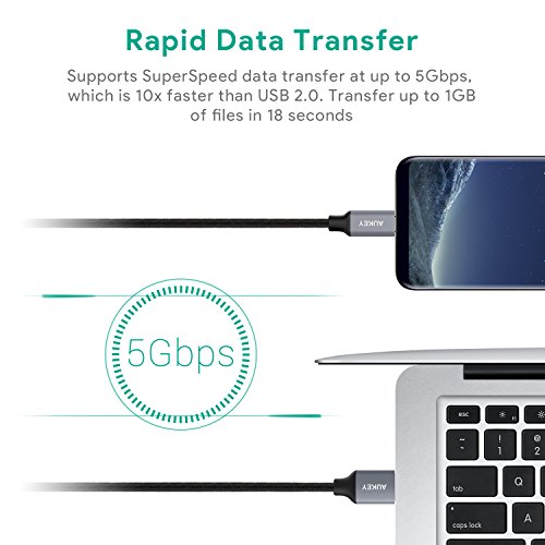 AUKEY-USB-C-Cable-Braided-USB-C-to-USB-30-Cable-Fast-Charge-3ft-x3-6ft-1ft-5-Pack-for-Samsung-S8-Note-8-LG-V20-G6-G5-Google-Pixel-22-XL-HTC-10