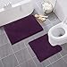 MAYSHINE Bathroom Rug Set | Soft Plush Chenille Bath Mats with PVC Non-Slip Backing, Absorbent Washable Quick Dry Area Rug Sets for Bathroom Floor | 32