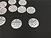 Yansanido Pack of 10 Alloy Silver ''your first breath took mine away'' Round DIY Antique Message Charms Pendant for Making Bracelet and Necklace (your first breath took mine away)