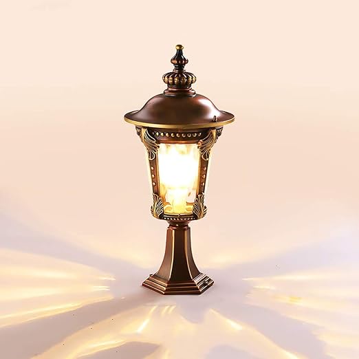 Paisaje rural después columna luces La antigüedad E27 estigma Baliza