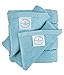 The Motherhood Collection 6 ULTRA SOFT Baby Bath Washcloths, 100% Natural Bamboo Towels, Blue, Perfect for Sensitive Baby Skin, 6 Pack 10