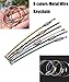 Metal Wire Keychain for Keys Stainless Steel Wire Keychain Cable Key Ring for Outdoor Hiking and Luggage Tags (25 pcs)
