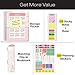 HARDCOVER Academic Planner 2019-2020: (July 2019 Through July 2020) 8.5 Daily Weekly Monthly Planner Yearly Agenda. Bonus Bookmark, Pocket Folder and Sticky Note Set (Pink Marble)