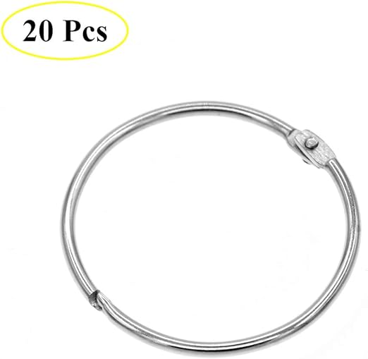 Coideal Large Metal Brushed Nickel Circular Shower Curtain Rings