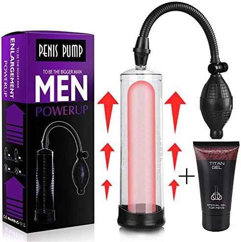 Pennis Enlager Permanent Result with Titan Gěl 50ml, Handheld Vacuum Pennis Pump for Bigger and Stronger