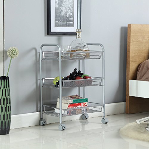 2 Homfa+Rolling+Multifunction+Utility+Shelving