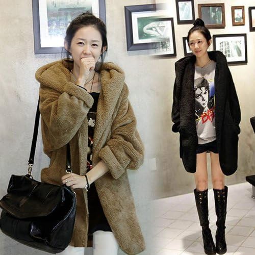 Amazon 大きいサイズ レディース ガウンジャケット ボア 黒 茶 もこもこ コート アウター K028 モカ Ll 4l コート ジャケット 通販