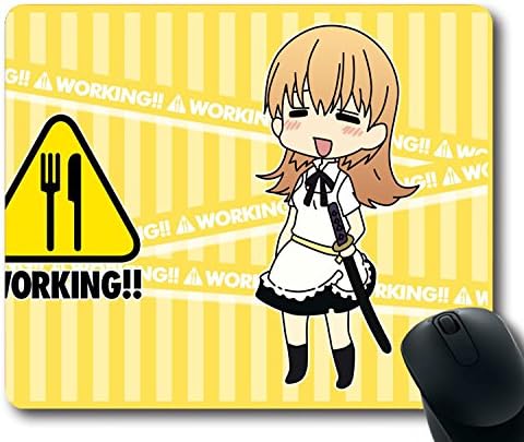Custom Gaming Mouse Pad with Working Todoroki Yachiyo Girl Smile Weapons Non-Slip Neoprene Rubber Standard Size 9 Inch(220mm) X 7 Inch(180mm) X 1/8(3mm) Desktop Mousepad Laptop Mousepads Comfortable Computer Mouse Mat