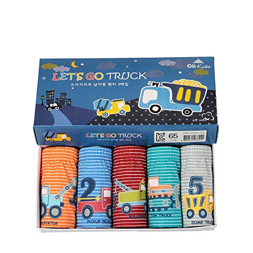 Baoji Boys Underwear, FunkyDog Cotton Underwear Toddler Underwear,Cars Pattern Men Underwear Boxer Briefs(Pack of 5)(2T-3T) - Thumbnail 7