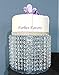 Forbes Favors ™ Single Acrylic Crystal Bead Chandelier Fairy Light Cake Stand With LED Lights for Wedding Cake, Anniversary Special Occasion (Available in 6