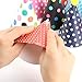 NUOLUX 11pcs Party Hats Lovely Cake Cone Birthday Paper Hats with Pom Poms