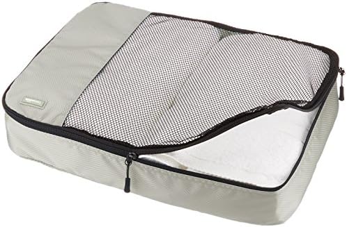 AmazonBasics 4 Piece Packing Travel Organizer Cubes Set - Large, Grey 3 AmazonBasics 4 Piece Packing Travel Organizer Cubes Set - Large, Grey