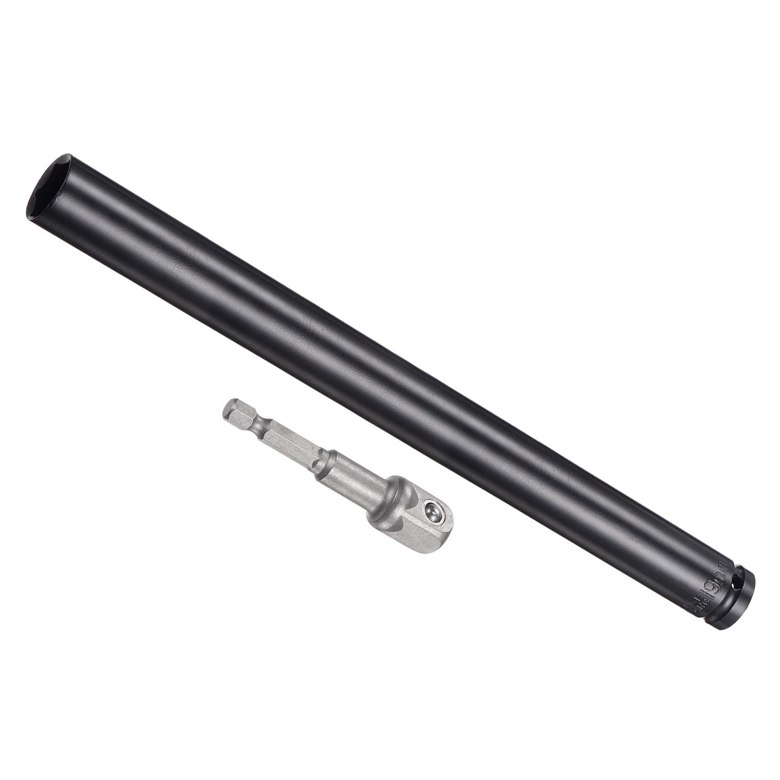 CoCud 19mm Socket Set, 12" Length, 1/2" Drive, 6-Point Hex Socket, Chrome Vanadium Steel, For Electric Hand Drill Screwdriver, Automotive & Mechanical Repairs