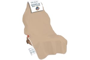 Dri Seats Waterproof Car Seat Cover – Premium Sweat Towel with Slip Resistant Backing for Front Seats in Cars, Trucks, SUVs –