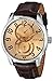 GUESS Men's U10646G1 Brown Retro Crocodile-Grained Leather Strap Watch