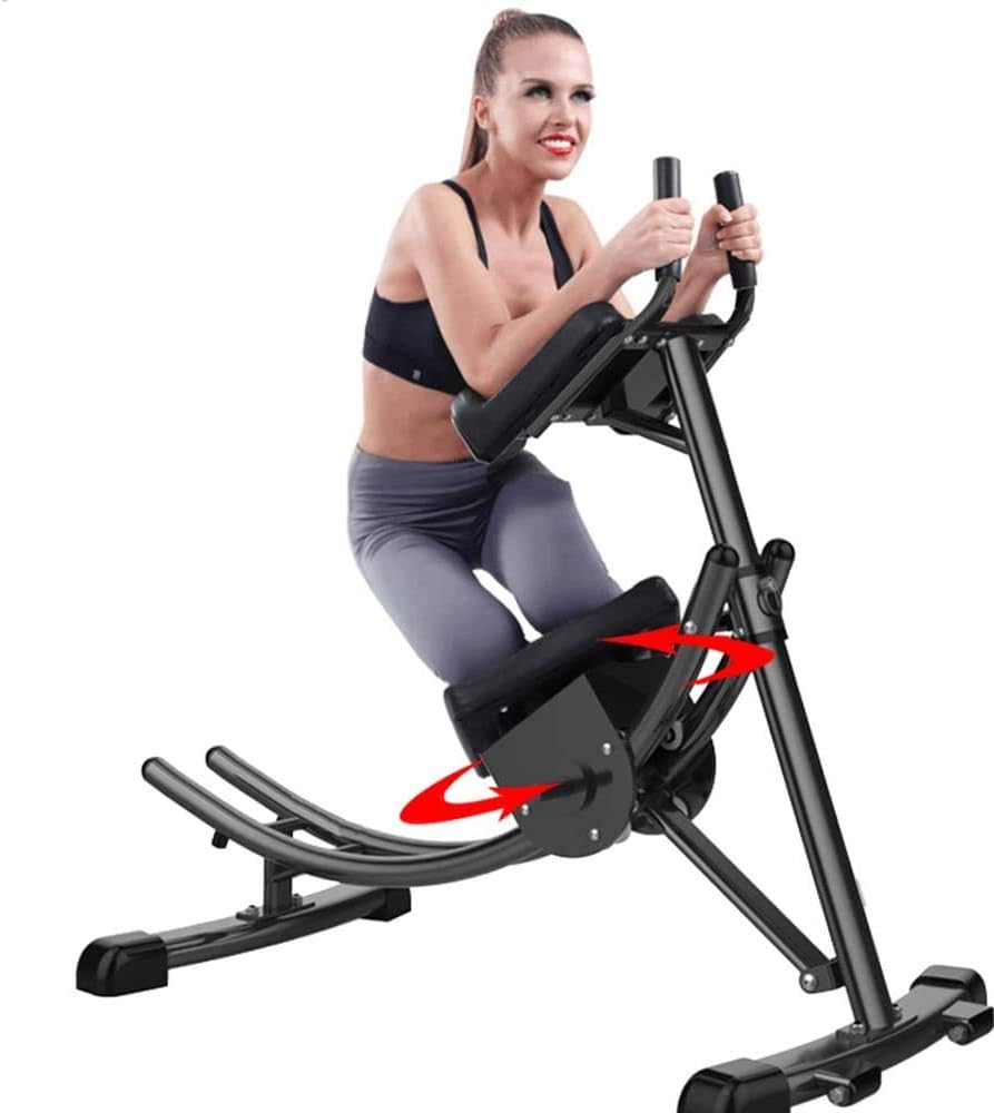 HIGHKAS Ab Coaster, Abdominal Crunch Coaster Fitness Equipment, Rotary Kneel Pad Design, Collapsible Space Saving, Suitable for Balconies, Gyms