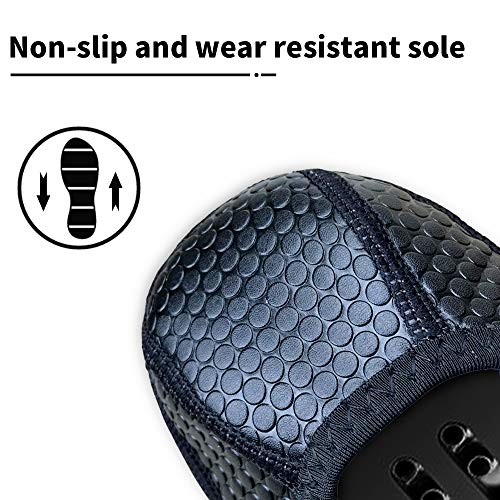 Lipport Cycling Shoe Covers Winter Bike Overshoes Thermal Warm Shoes Cover for Men Women, Road MTB Windproof Bicycle Booties (Blue, L)