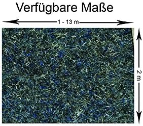 Nadelfilz Teppich In Der Farbe Blau Nadelvlies Auslegeware In