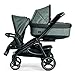 Peg Perego Pop-Up Seat for Triplette Stroller - Compatible with The Triplette, Duette, and Team Strollers - Made in Italy - Onyx
