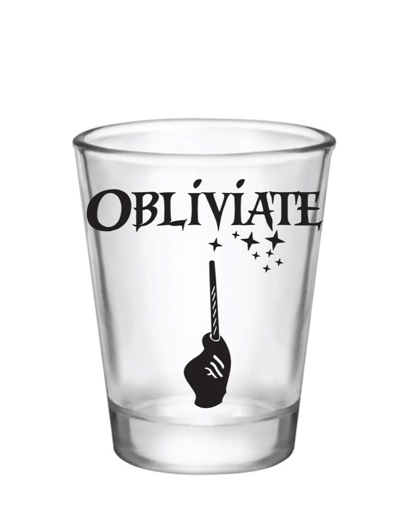 GO FROZEN Obliviate Shot Glass/Cup-Wizard Gifts-Birthday Shot Glass for Men/Women-1.75 oz