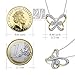 Gifts for Women NINASUN Golden Butterfly s925 Sterling Silver Pendant Necklace Swarovski Necklace Jewelry for Women Gifts for Wife Girlfriend Mom Grandma Sis Christmas Birthday Anniversary Mothers Day