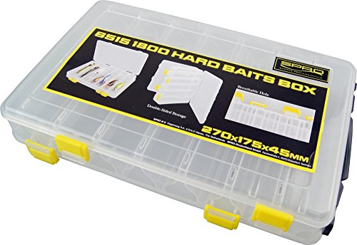 Spro Hardbaits Box L 27x17,5x4,5cm - Tacklebox für Kunstköder, Köderbox für Blinker & Wobbler, Angelbox für Angelköder, Baitbox – Bild 3
