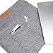 Inateck 13-13.3 Inch Sleeve Case Compatible with MacBook Air/ Retina MacBook Pro/ 12.9 Inch iPad Pro Cover Ultrabook Netbook Carrying Case Protector Bag - Light Gray