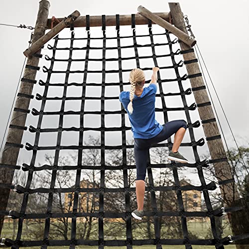 8 ft X 4 ft Climbing Cargo Net Black Climbing Net, Playground Cargo Net