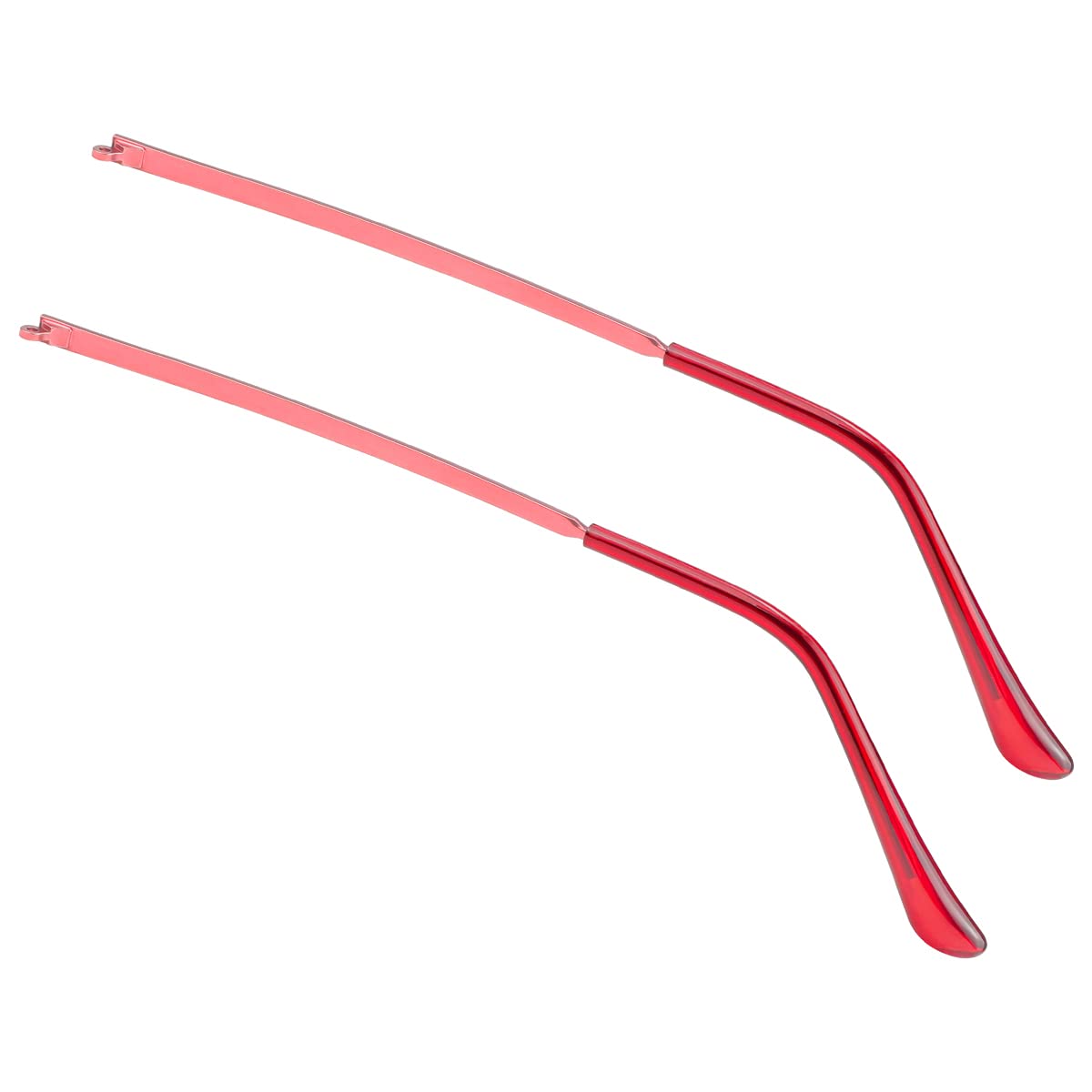 LNQ LUNIQI 1 Pair Metal Eyeglass Replacement Arm, Eyewear Frame Temple Replacement Universal Sunglasses Arm Legs Replacement for Thin Metal Glasses, Sunglasses（Burgundy）