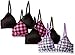 Candie's Girls' Big Convertible Strap Wireless Lightly Lined Bra Multi Pack, White Purple Pink Black, 32A