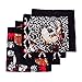 HDE 8-Pack Bandana Flaming Skull Motorcycle Biker Handkerchief Head Wrap Doo Rag (Skull Mix)