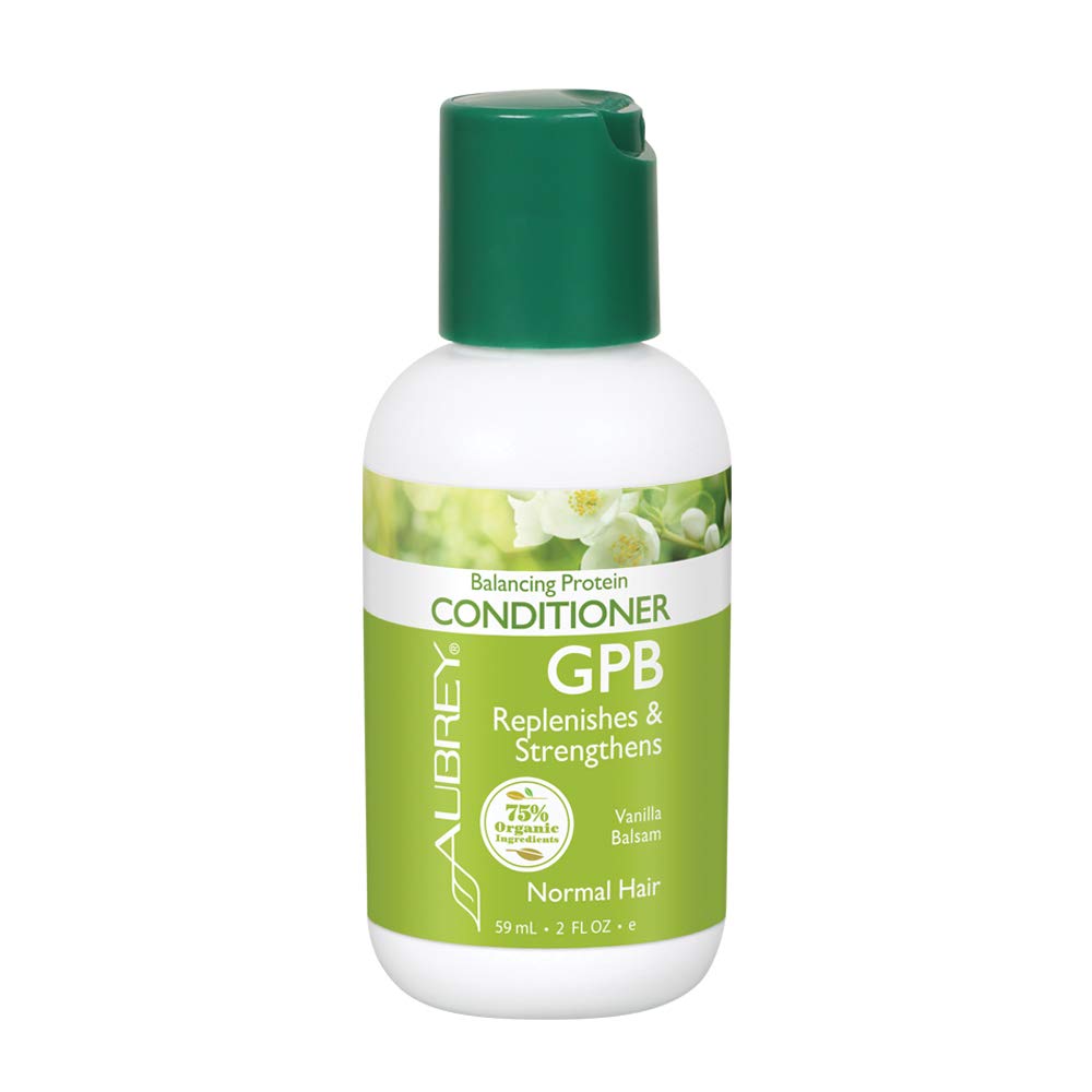 Aubrey GPB Balancing Protein Conditioner | Replenishes, Strengthens & Nourishes Damaged Hair | Aloe & Shea Butter | 75% Organic Ingredients | 2oz